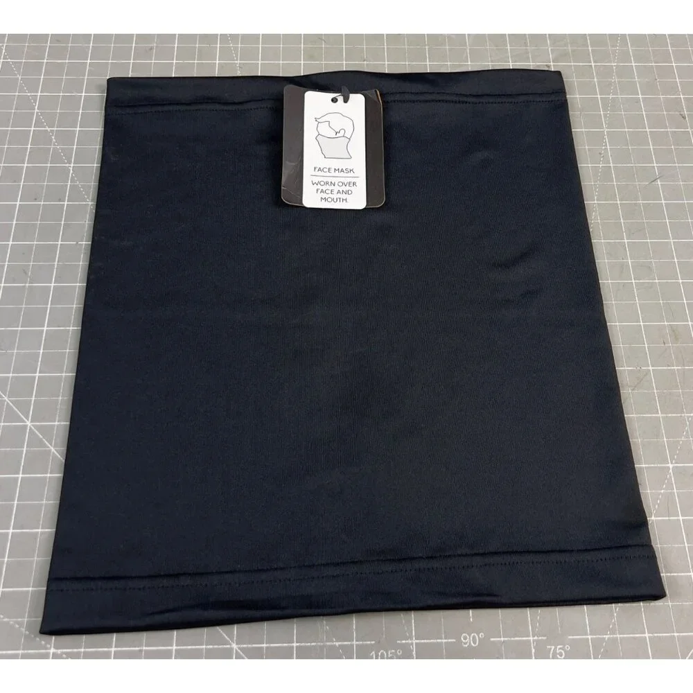 Igloos Adult Lightweight Gaiter Face Mask Black One Size NWT